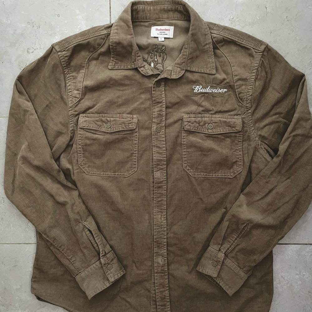 Budweiser Corduroy Button-Up Jacket